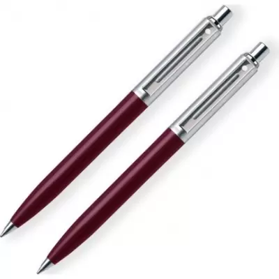 SHEAFFER Sentinel Tükenmez & Versatil Kalem Seti Krom Bordo 321-9