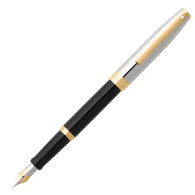 SHEAFFER Sagaris Dolma Kalem Parlak Siyah Krom Altın 9475-0