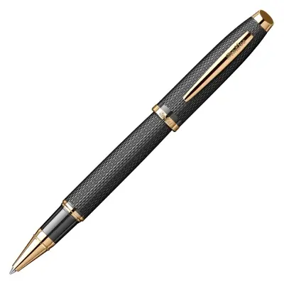 SCRİKSS 390 Roller Kalem Mat Siyah Altın