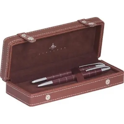 STEELPEN Venüs Dolma & Tükenmez Kalem Seti Kahverengi 1713DT