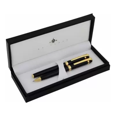 STEELPEN Venüs Dolma & Tükenmez Kalem Seti Siyah Gold 183DT