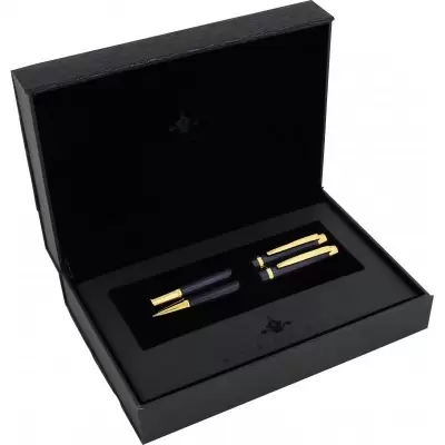 STEELPEN World Dolma &Tükenmez Kalem Seti Siyah Gold 2712