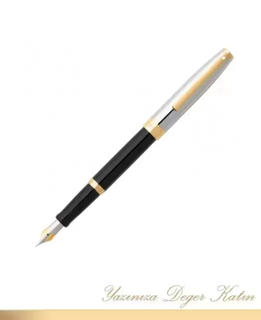 SHEAFFER Sagaris Dolma Kalem Parlak Siyah Krom Altın 9475-0