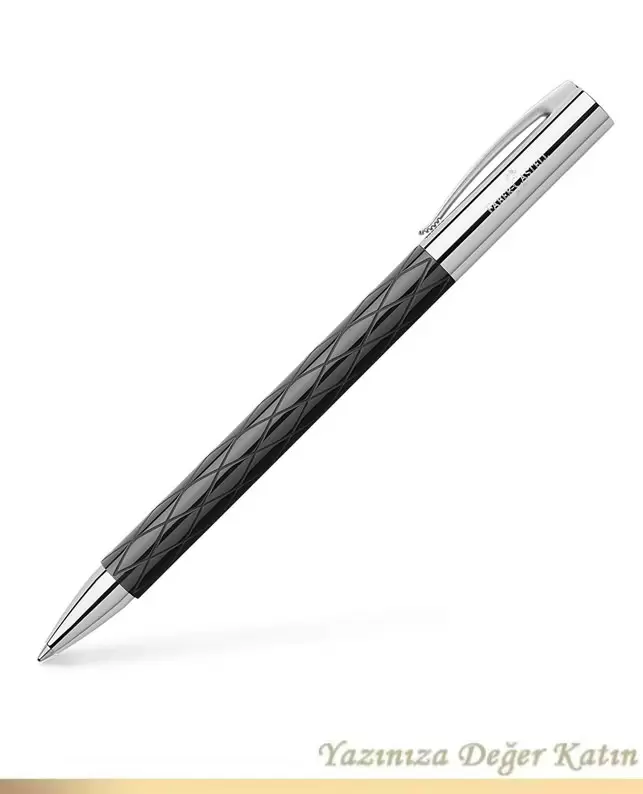 FABER-CASTELL Ambition Rhombus Siyah Tükenmez Kalem 148900